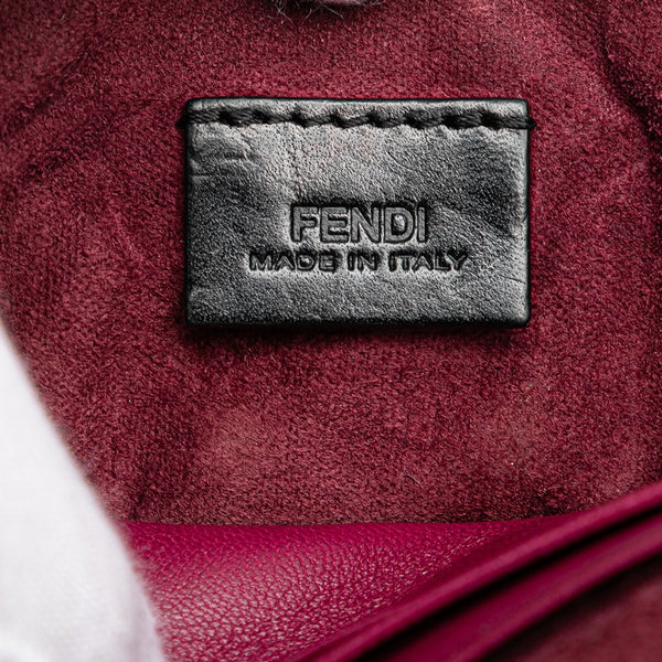 フェンディ ミニバケット チェーン ショルダーバッグ 8M0315 パープル レザー レディース FENDI 【中古】