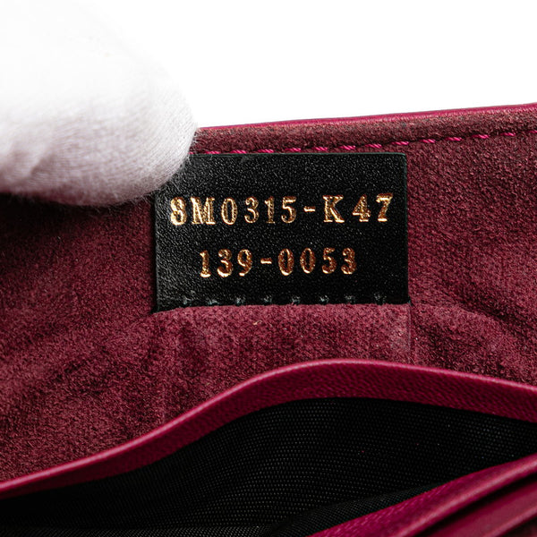 フェンディ ミニバケット チェーン ショルダーバッグ 8M0315 パープル レザー レディース FENDI 【中古】