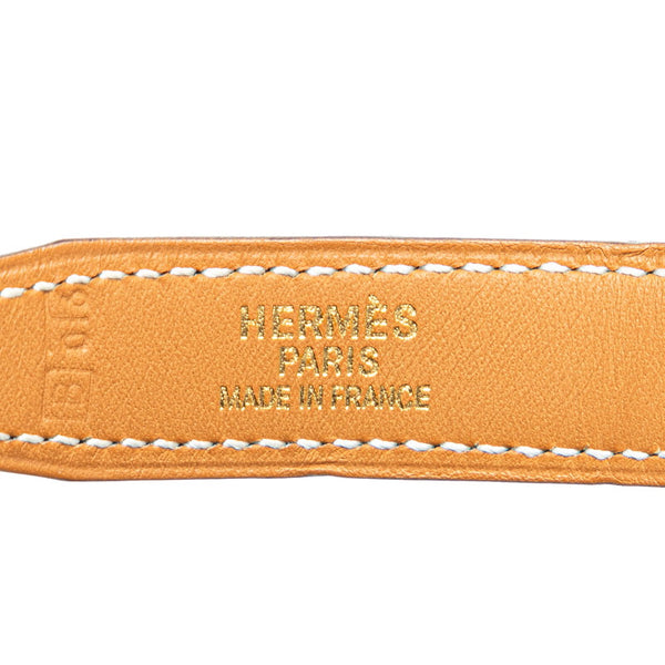 エルメス ミニコンスタンス Hベルト リバーシブル ベルト サイズ：70 ブラック ブラウン レザー レディース HERMES 【中古】