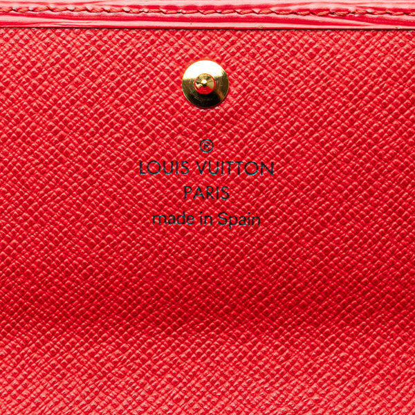 ルイ ヴィトン エピ ポルトレゾール インターナショナル 長財布 M6338E レッド レザー レディース LOUIS VUITTON 【中古】