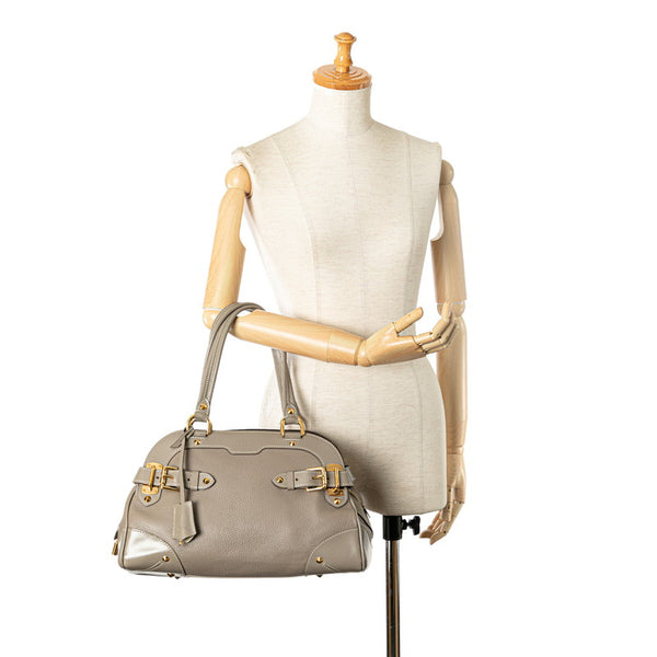 ルイ ヴィトン スハリ ル ラディウ ハンドバッグ M95625 ヴェローヌ グレー レザー レディース LOUIS VUITTON 【中古】
