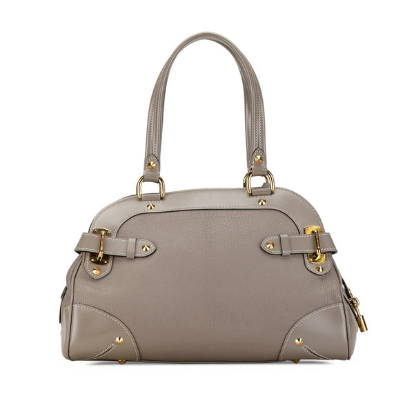 ルイ ヴィトン スハリ ル ラディウ ハンドバッグ M95625 ヴェローヌ グレー レザー レディース LOUIS VUITTON 【中古】