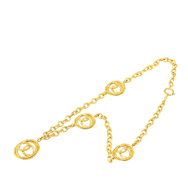 シャネル ヴィンテージ ココマーク ネックレス ゴールド メッキ レディース CHANEL 【中古】