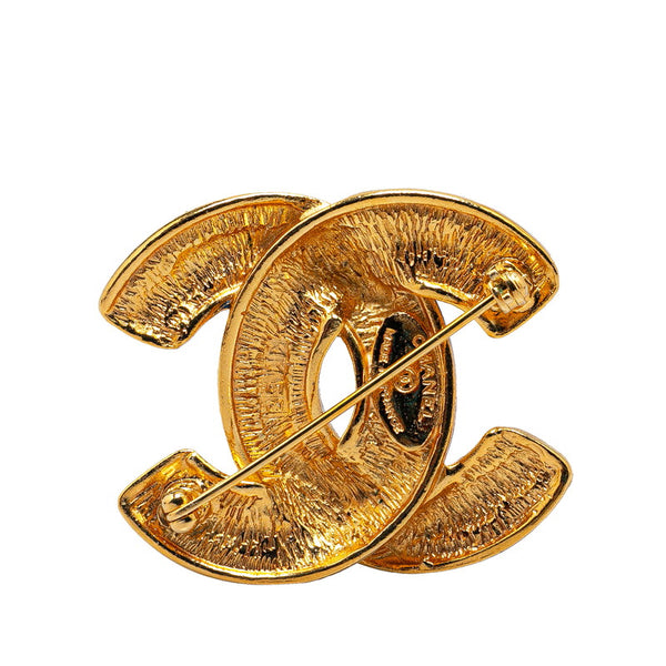 シャネル マトラッセ ココマーク ブローチ ゴールド メッキ レディース CHANEL 【中古】
