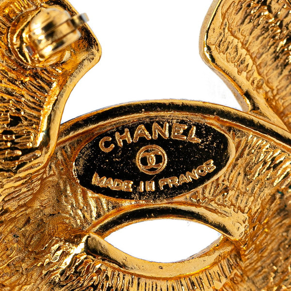 シャネル マトラッセ ココマーク ブローチ ゴールド メッキ レディース CHANEL 【中古】