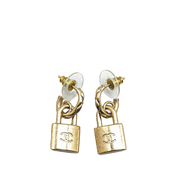 シャネル ココマーク カデナ スイング ピアス ゴールド メッキ レディース CHANEL 【中古】