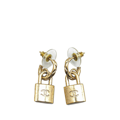 シャネル ココマーク カデナ スイング ピアス ゴールド メッキ レディース CHANEL 【中古】