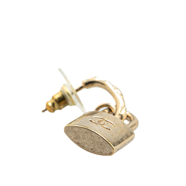 シャネル ココマーク カデナ スイング ピアス ゴールド メッキ レディース CHANEL 【中古】