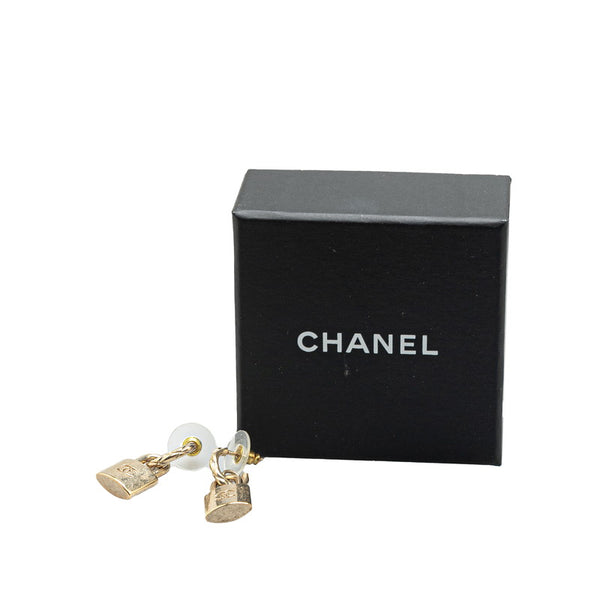 シャネル ココマーク カデナ スイング ピアス ゴールド メッキ レディース CHANEL 【中古】