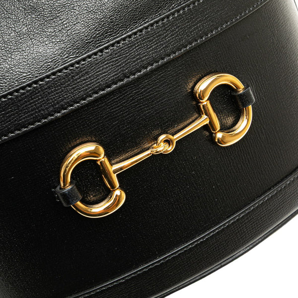 グッチ ホースビット 斜め掛け ショルダーバッグ 602118 ブラック レザー レディース GUCCI 【中古】