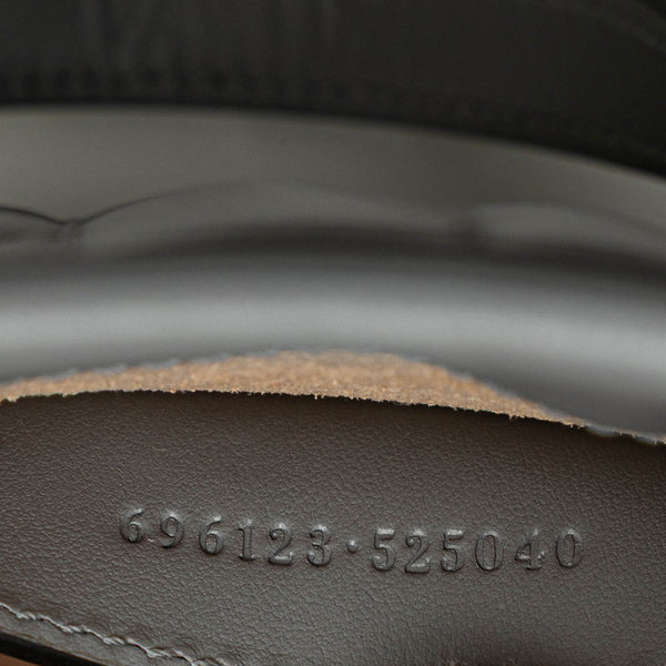 グッチ GGマーモント キルティング ミニ ハンドバッグ ショルダーバッグ 2WAY 696123 グレー レザー レディース GUCCI 【中古】