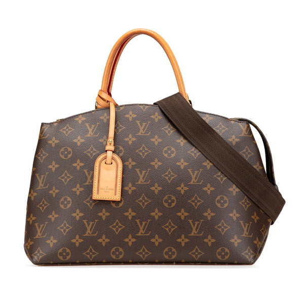 ルイ ヴィトン モノグラム グラン パレMM ハンドバッグ ショルダーバッグ 2WAY M45898 ブラウン PVC レザー レディース LOUIS VUITTON 【中古】