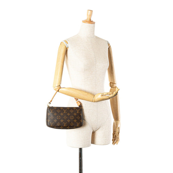 ルイ ヴィトン モノグラム ポシェット アクセソワール ハンドバッグ M51980 ブラウン PVC レザー レディース LOUIS VUITTON 【中古】