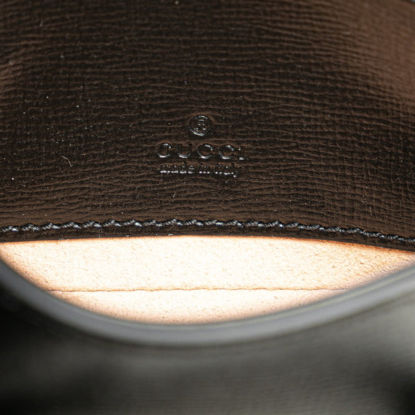 グッチ ミニホースビット ショルダーバッグ 725863 ブラック PVC レザー レディース GUCCI 【中古】