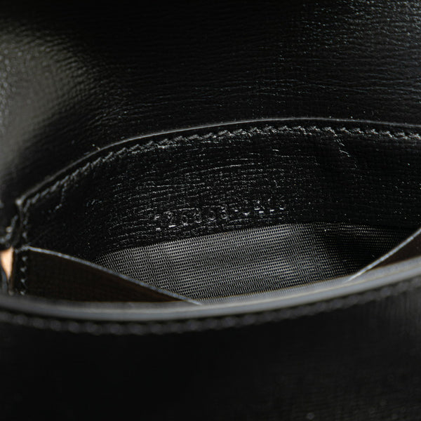 グッチ ミニホースビット ショルダーバッグ 725863 ブラック PVC レザー レディース GUCCI 【中古】