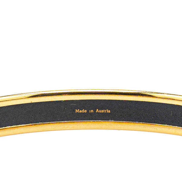 エルメス エマイユPM 七宝焼き ブレスレット ゴールド マルチカラー メッキ レディース HERMES 【中古】