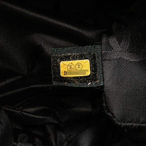シャネル カンボンライン ハンドバッグ トートバッグ ベージュ ブラック ラムスキン レディース CHANEL 【中古】