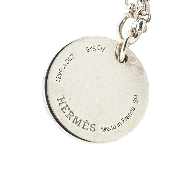 エルメス エクスリブリスPM ブレスレット SV925 シルバー K18PG ピンクゴールド レディース HERMES 【中古】