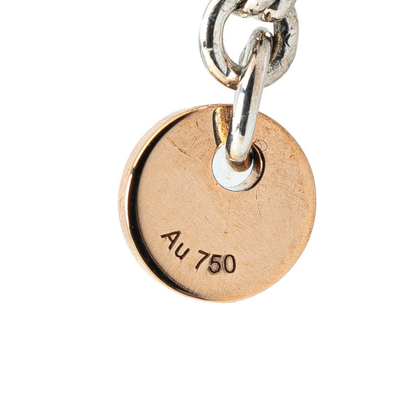 エルメス エクスリブリスPM ブレスレット SV925 シルバー K18PG ピンクゴールド レディース HERMES 【中古】