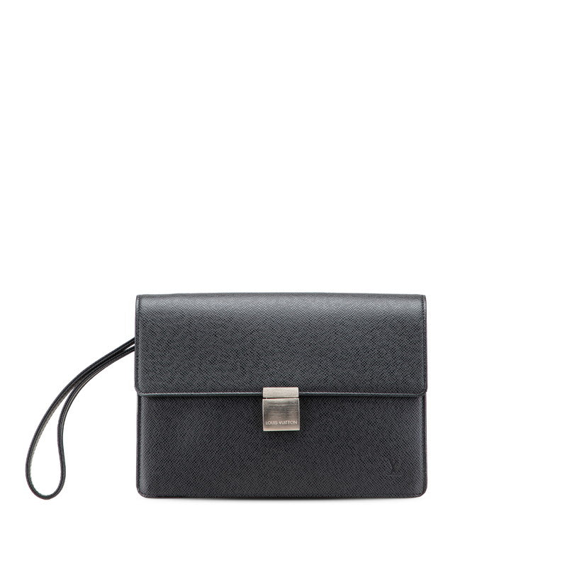 ルイ ヴィトン タイガ セレンガ セカンドバッグ クラッチバッグ M30788 ブラック ノワール レザー メンズ LOUIS VUITTON 【中古】