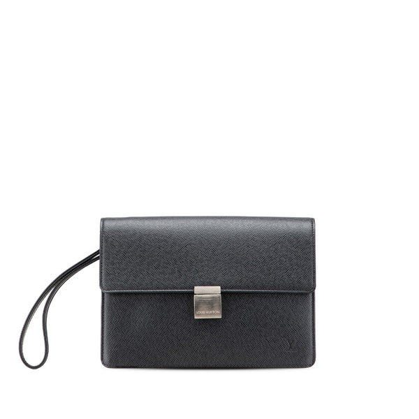 ルイ ヴィトン タイガ セレンガ セカンドバッグ クラッチバッグ M30788 ブラック ノワール レザー メンズ LOUIS VUITTON 【中古】