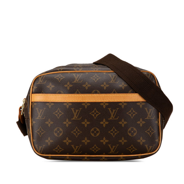 ルイ ヴィトン モノグラム リポーターPM 斜め掛け ショルダーバッグ  M45254 ブラウン PVC レザー レディース LOUIS VUITTON 【中古】