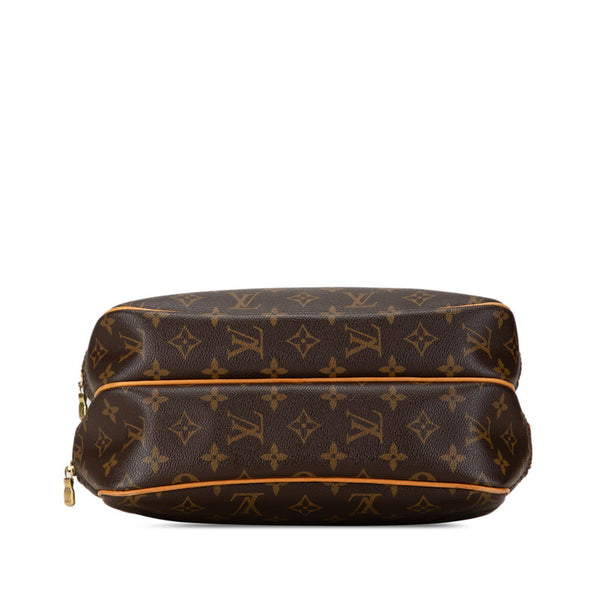ルイ ヴィトン モノグラム リポーターPM 斜め掛け ショルダーバッグ  M45254 ブラウン PVC レザー レディース LOUIS VUITTON 【中古】