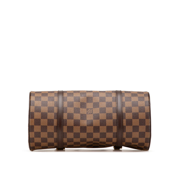 ルイ ヴィトン ダミエ パピヨン30 ハンドバッグ N51303 ブラウン PVC レザー レディース LOUIS VUITTON 【中古】