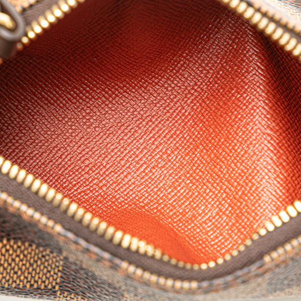 ルイ ヴィトン ダミエ パピヨン30 ハンドバッグ N51303 ブラウン PVC レザー レディース LOUIS VUITTON 【中古】