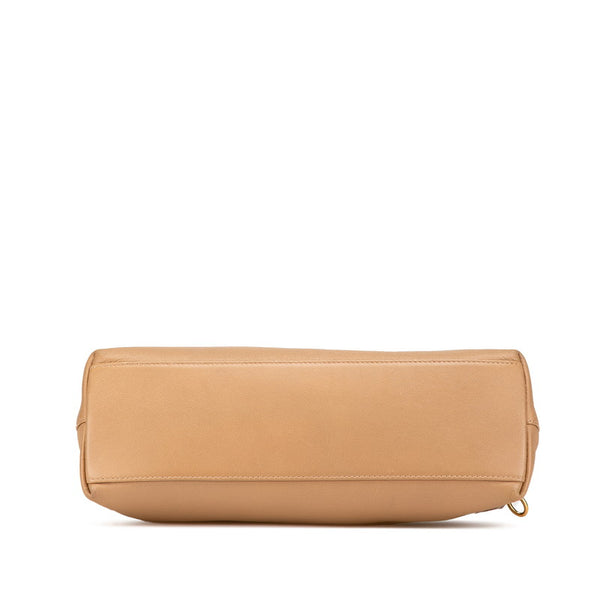 グッチ インターロッキングG ハンドバッグ ショルダーバッグ 2WAY 631663 ベージュ レザー レディース GUCCI 【中古】