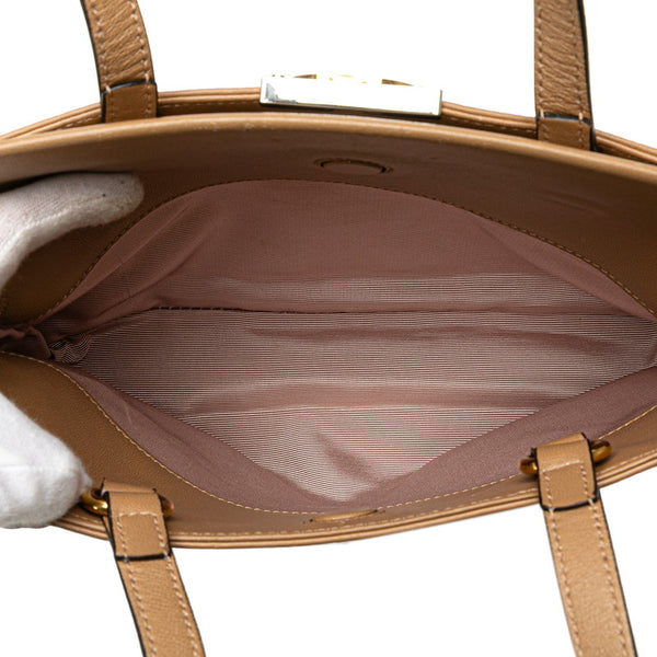 グッチ インターロッキングG ハンドバッグ ショルダーバッグ 2WAY 631663 ベージュ レザー レディース GUCCI 【中古】