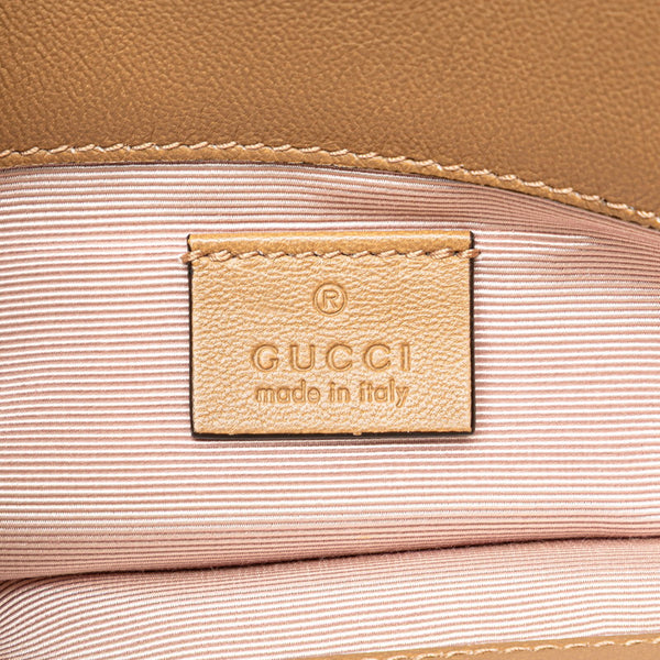 グッチ インターロッキングG ハンドバッグ ショルダーバッグ 2WAY 631663 ベージュ レザー レディース GUCCI 【中古】