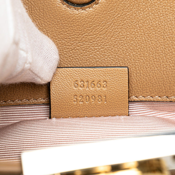 グッチ インターロッキングG ハンドバッグ ショルダーバッグ 2WAY 631663 ベージュ レザー レディース GUCCI 【中古】