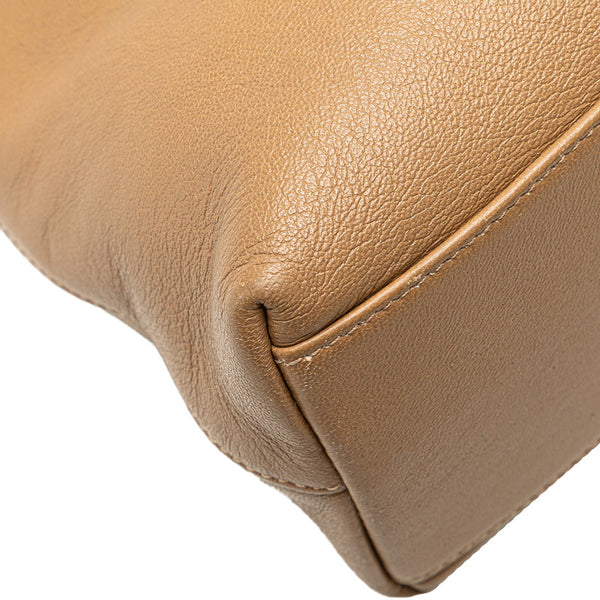 グッチ インターロッキングG ハンドバッグ ショルダーバッグ 2WAY 631663 ベージュ レザー レディース GUCCI 【中古】