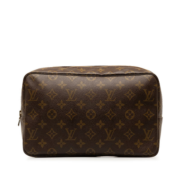 ルイ ヴィトン モノグラム トゥルーストワレット 28 セカンドバッグ クラッチバッグ M47522 ブラウン PVC レディース LOUIS VUITTON 【中古】