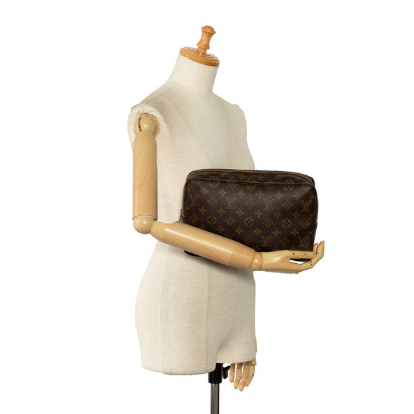 ルイ ヴィトン モノグラム トゥルーストワレット 28 セカンドバッグ クラッチバッグ M47522 ブラウン PVC レディース LOUIS VUITTON 【中古】