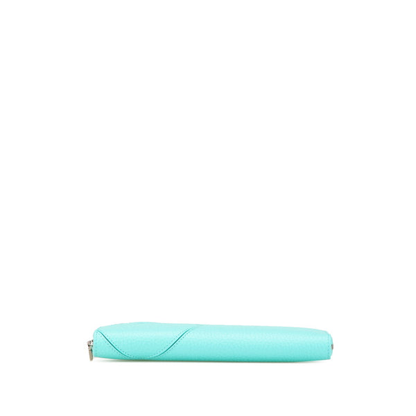 ティファニー リターン トゥ ティファニー ラージ ジップ ウォレット 長財布 ティファニーブルー レザー レディース TIFFANY&Co. 【中古】