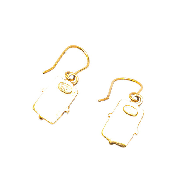 シャネル グリポワ ココマーク ピアス レッド ゴールド メッキ レディース CHANEL 【中古】