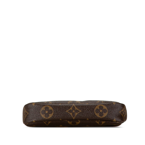 ルイ ヴィトン モノグラム アクセソワール チェーン ポーチ M58009 ブラウン PVC レザー レディース LOUIS VUITTON 【中古】