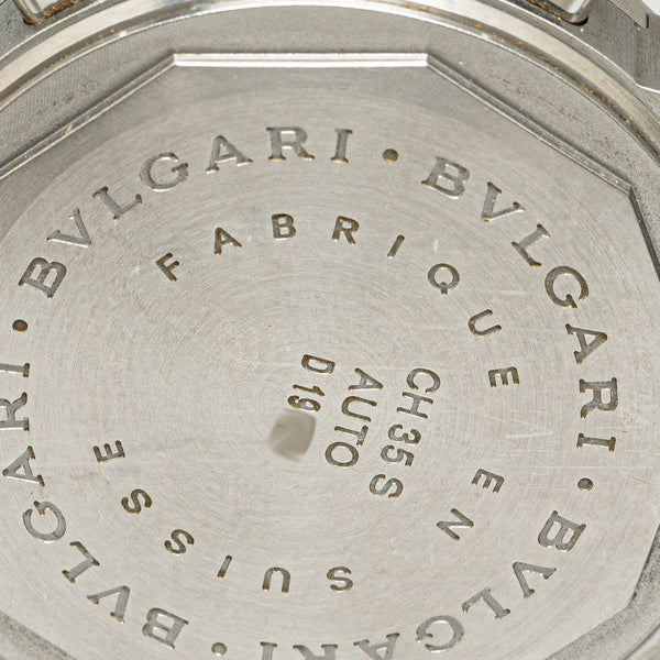 ブルガリ ディアゴノ スポーツ 腕時計 CH35SAUTO 自動巻き ホワイト文字盤 ステンレススチール メンズ BVLGARI 【中古】