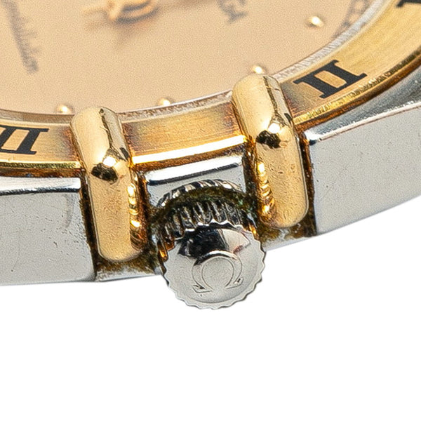 オメガ コンステレーション 腕時計 1270.10.00 クオーツ ゴールド文字盤 ステンレススチール レディース OMEGA 【中古】