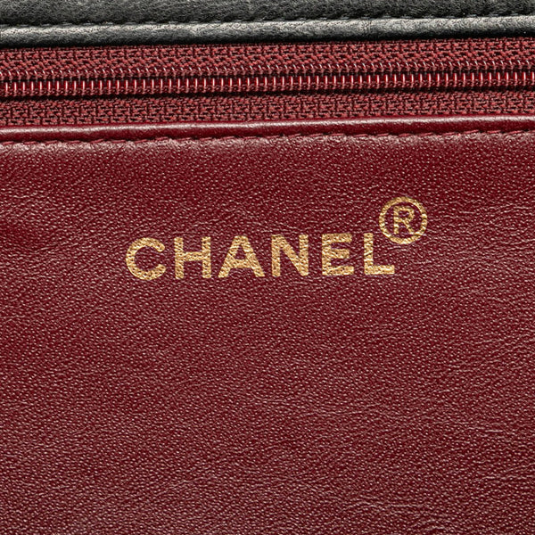 シャネル マトラッセ ココマーク チェーン ショルダーバッグ ブラック ラムスキン レディース CHANEL 【中古】