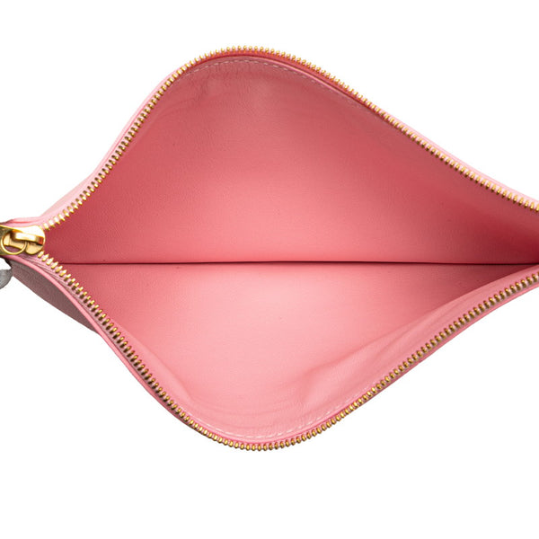ボッテガヴェネタ マキシイントレチャート アルコ ハンドバッグ ピンク ムートン レザー レディース BOTTEGAVENETA 【中古】