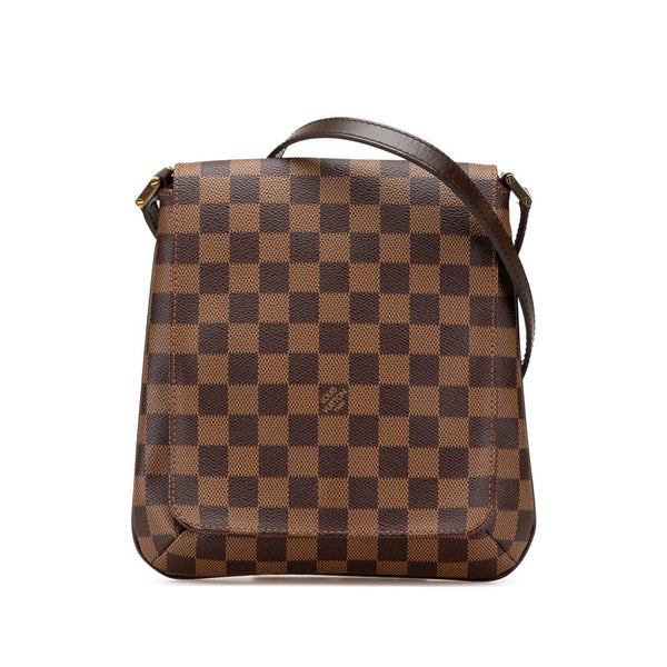 ルイ ヴィトン ダミエ ミュゼットサルサ ロングショルダー ショルダーバッグ N51300 ブラウン PVC レザー レディース LOUIS VUITTON 【中古】