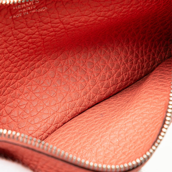 エルメス ドゴンデュオ 長財布 ローズキャンディ サーモンピンク トゴ レディース HERMES 【中古】
