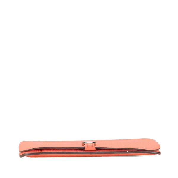 エルメス ドゴンデュオ 長財布 ローズキャンディ サーモンピンク トゴ レディース HERMES 【中古】