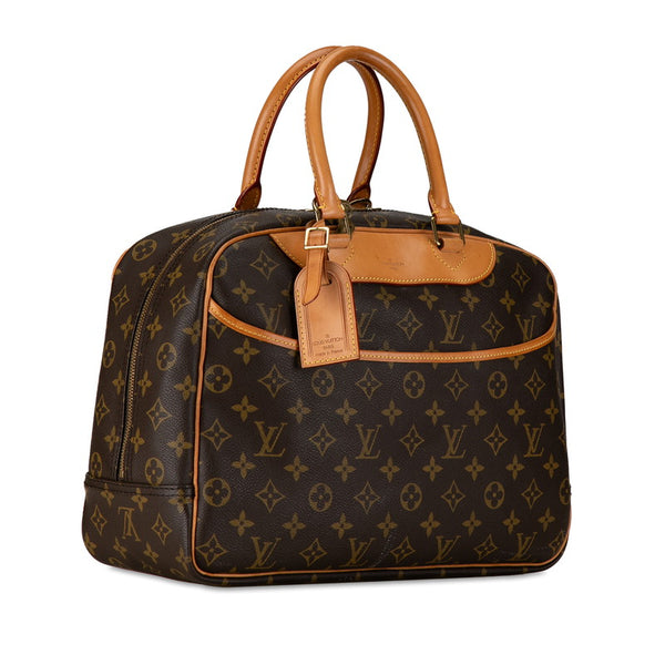 ルイ ヴィトン モノグラム ドーヴィル ハンドバッグ M47270 ブラウン PVC レザー レディース LOUIS VUITTON 【中古】