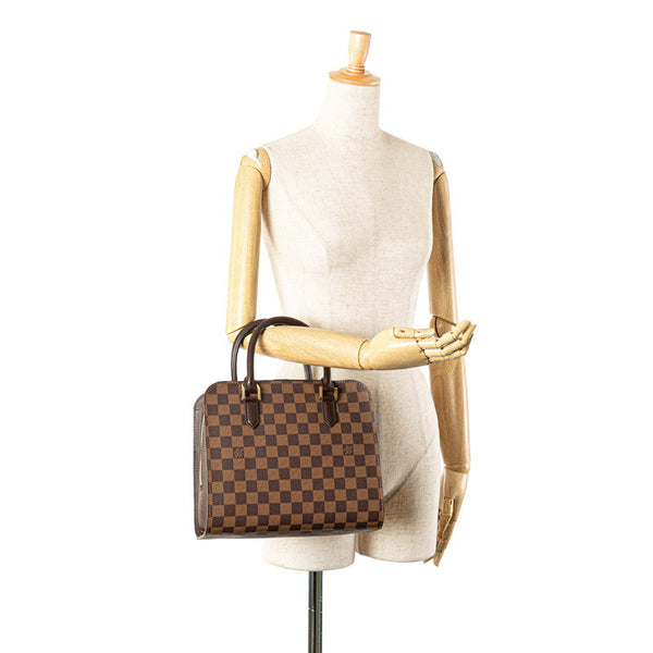 ルイ ヴィトン ダミエ トリアナ ハンドバッグ N51155 ブラウン PVC レザー レディース LOUIS VUITTON 【中古】
