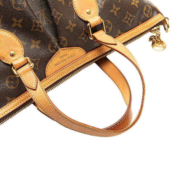 ルイ ヴィトン モノグラム パレルモPM ハンドバッグ ショルダーバッグ 2WAY M40145 ブラウン PVC レザー レディース LOUIS VUITTON 【中古】