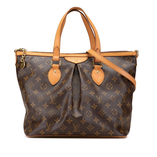 ルイ ヴィトン モノグラム パレルモPM ハンドバッグ ショルダーバッグ 2WAY M40145 ブラウン PVC レザー レディース LOUIS VUITTON 【中古】